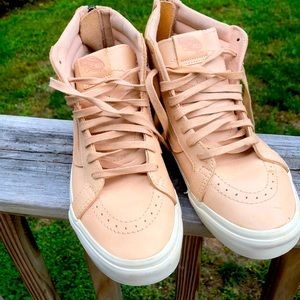 Mens leather Vans hi skate sneaker